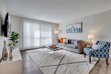 Burnsville apartment for rent - a living room with a couch and a chair