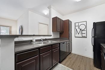 Dark espresso cabinets