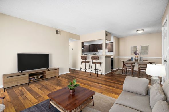 Hoover apartment for rent - Living Area with Hardwood-Style Floors