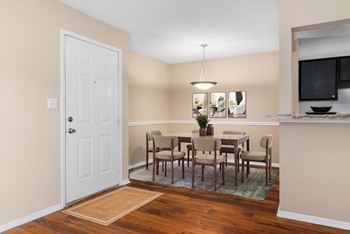 Separate dining room area