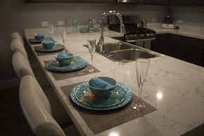 Redlands apartment for rent - a kitchen with a sink and a counter top  at The Crossings at Redlands, California