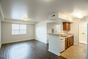 Charlottesville apartment for rent - Living Room and Kitchen at Timberland Park Apartments, Virginia, 22903