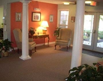 Hickory apartment for rent - a living room with two chairs and a table