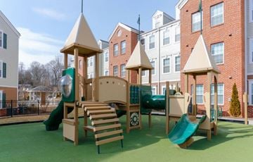 Cornelius apartment for rent - a playground with a slide and a tower