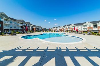 Sparkling swimming pool