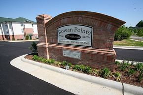 Mocksville apartment for rent - Property sign at Rowan Pointe Apartments, Mocksville, 27028