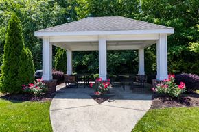 Newport News apartment for rent - Resident Pavilion Surrounded by Lush Greenery at Snowden Senior Apartments, Virginia, 23605