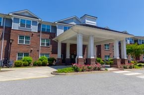 Newport News apartment for rent - Elegant Front Entry and Landscaping at Snowden Senior Apartments, Newport News, Virginia