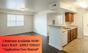 Charlottesville apartment for rent - A room with a kitchenette and a window is on the market with a 3 bedroom available.