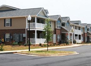 Greenville apartment for rent - Street View of a Residential Area at Berea Heights Villas Apartments, Greenville, South Carolina