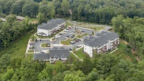 Marion apartment for rent - Aerial View of the Community at Harrison Terrace Apartments in Marion, NC 28752