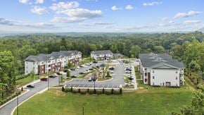 Marion apartment for rent - Aerial View of the Community at Harrison Terrace Apartments in Marion, NC 28752