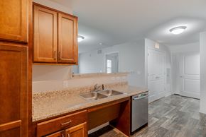 Ruckersville apartment for rent - Kitchen with Wood Cabinets at Hawks Landing, VA