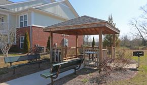Elkin apartment for rent - Outdoor Seating and Grilling at Cooper Terrace in Elkin, NC 28621