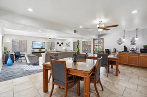 Mesa apartment for rent - A dining room with a table and chairs.