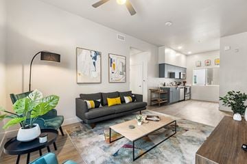 Mesa apartment for rent - a living room with a couch and a coffee table