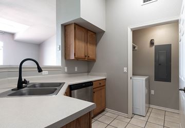 Las Cruces apartment for rent - A kitchen with a sink and a dishwasher.