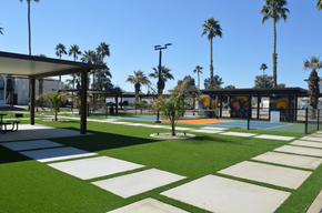 Scottsdale apartment for rent - Exterior Walkway at Polanco Apartment Homes in Scottsdale Arizona