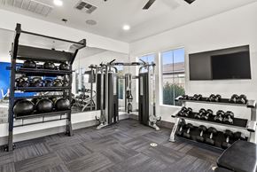 Goodyear apartment for rent - A well-equipped gym with a variety of exercise equipment.
