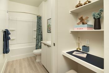 Workstation desk in studio and 1-bedroom homes