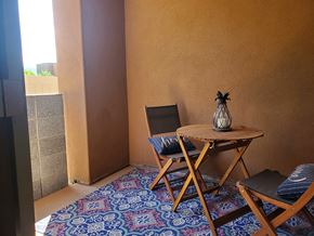 Sedona apartment for rent - Apartment patio at Pinon Lofts Apartments in Sedona AZ