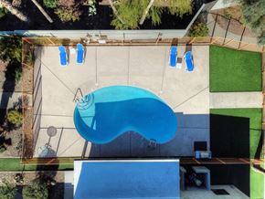 Tucson apartment for rent - Pool & pool patio arial view at University Manor Apartments in Tucson, AZ