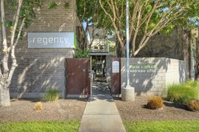 Tempe apartment for rent - Signage at The Regency Apartments in Tempe AZ Nov 2020