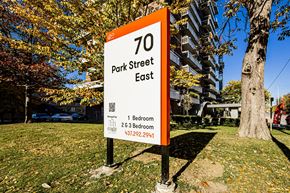 Mississauga apartment for rent - Property Signage at 70 Park, Mississauga, CA, L5G 1M5
