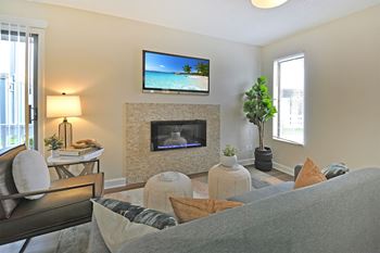 Modern fireplace*