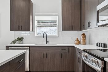 Gooseneck faucet with pull down sprayer