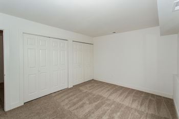 Walk-in closets with built-in shelving*