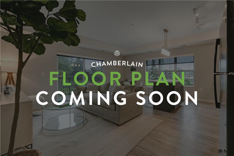 Floor plan for 2 beds, 2 baths, 1107 sqft