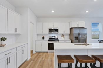 Gourmet open-concept kitchen