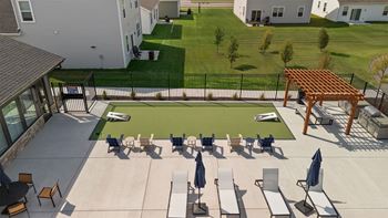 Game lawn with artificial turf