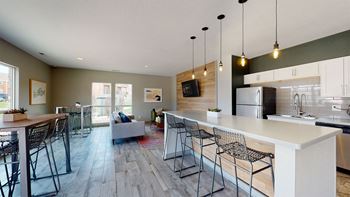 Community hub with fireside lounge