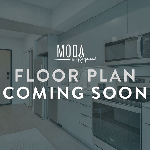 Floor plan for 2 beds, 2 baths, 961 sqft