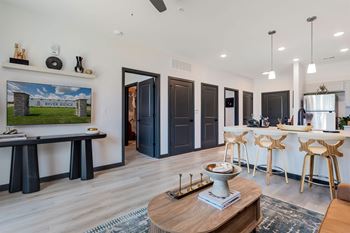 Wood-style luxury vinyl plank flooring