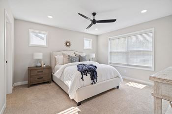 Foot-friendly carpeting in bedrooms