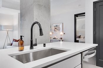 Square undermount stainless steel kitchen sinks
