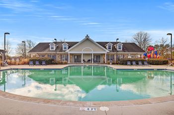 Outdoor swimming pool with sundeck
