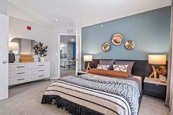 Plush carpeted bedrooms