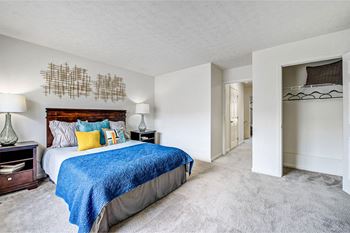 Carpeted bedrooms