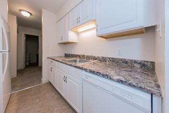White, oak, or espresso cabinetry*