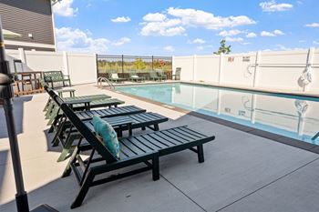 Poolside sundeck