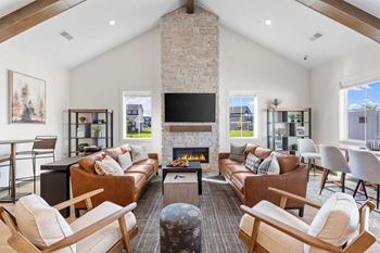 Clubhouse with entertainment space