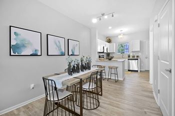 Vinyl plank flooring throughout