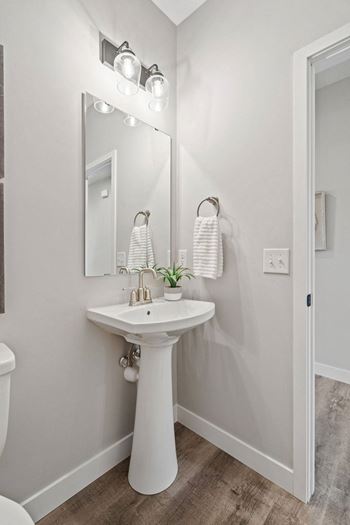 Main level powder room*