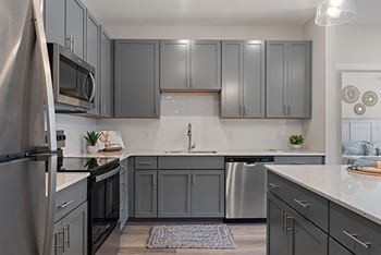 Subway tile backsplash