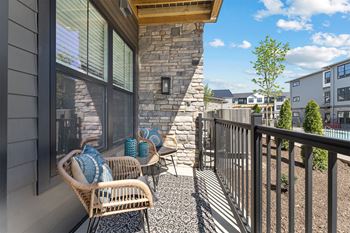 Private balcony or patio