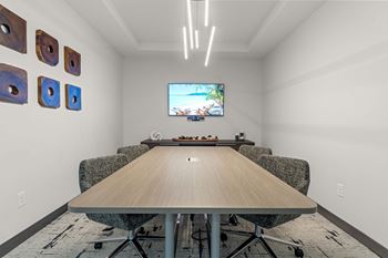 Business center with conference room & e-lounge